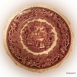 Vintage Mason’s red Ironstone plate